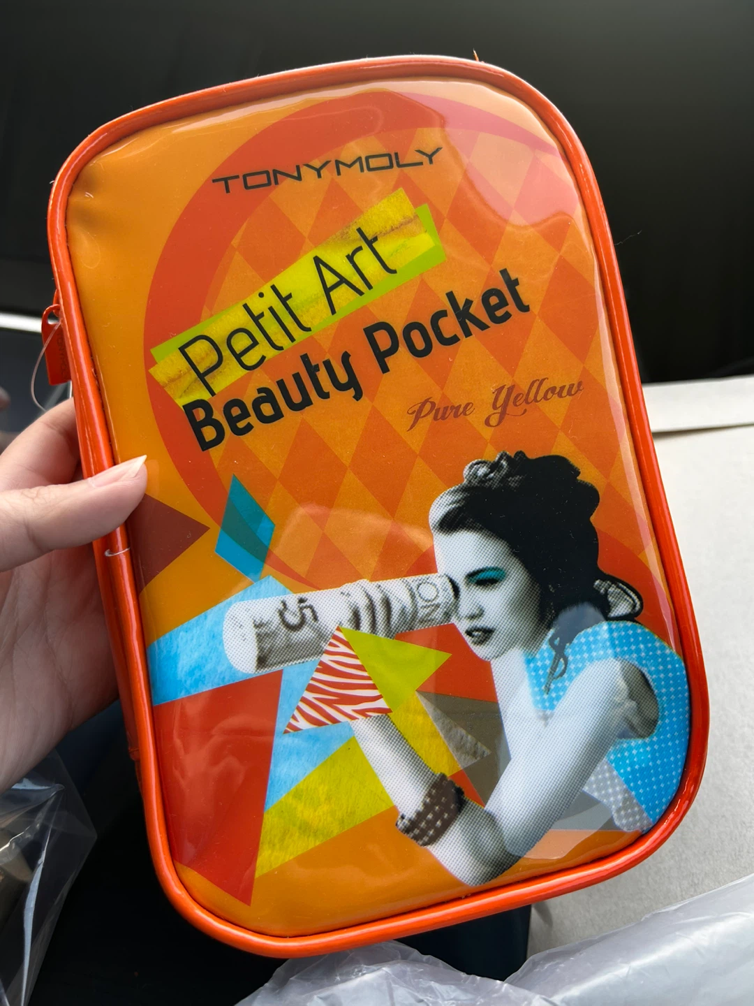 Tony Moly Petit Art Beauty Pocket Pure Yellow Cosmetic Bag