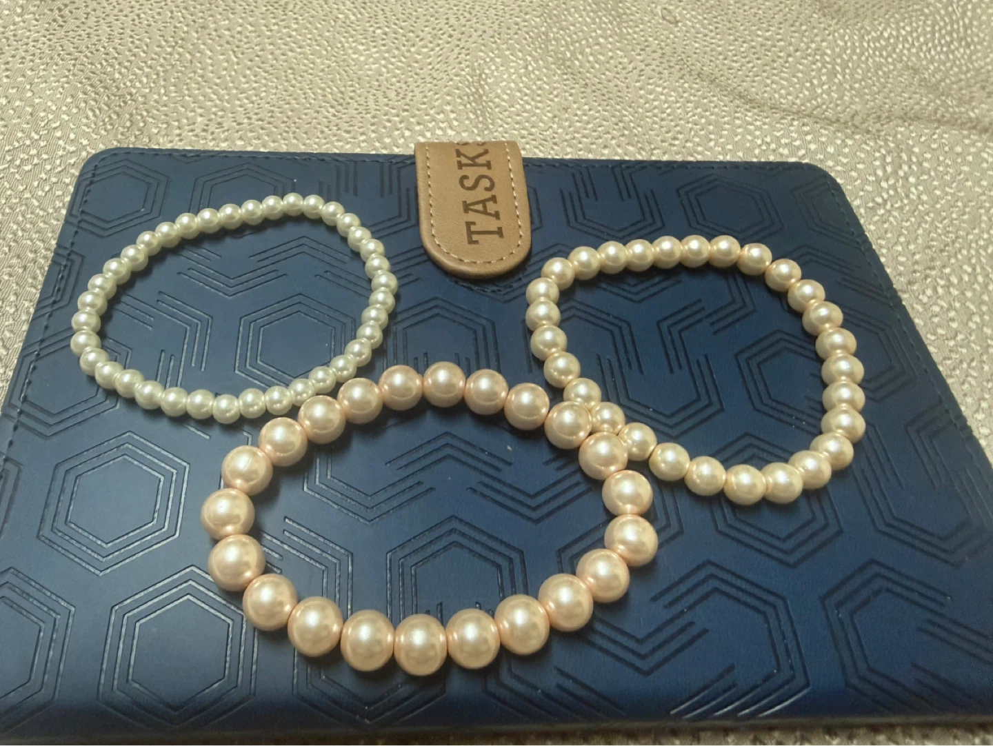 Set of 3 Faux Pearl Bracelets- Free with another purchase