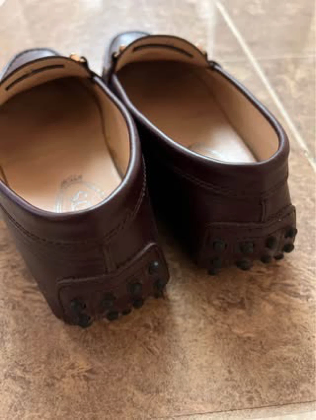 TOD'S Women's Dark Brown Leather Loafers Size 36 - photo 2
