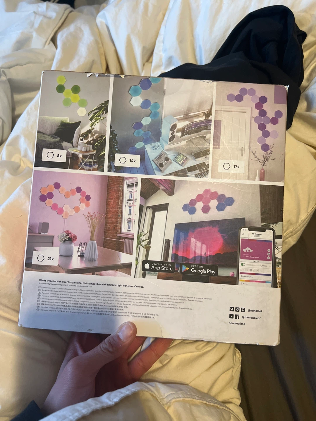 Nanoleaf Shapes Hexagons Expansion Pack - 3 Add-On Light Panels - photo 2