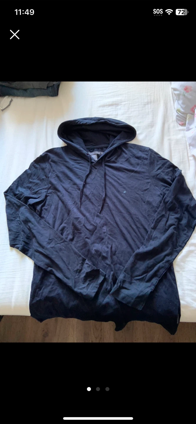 French Connection Black Hoodie - Size M