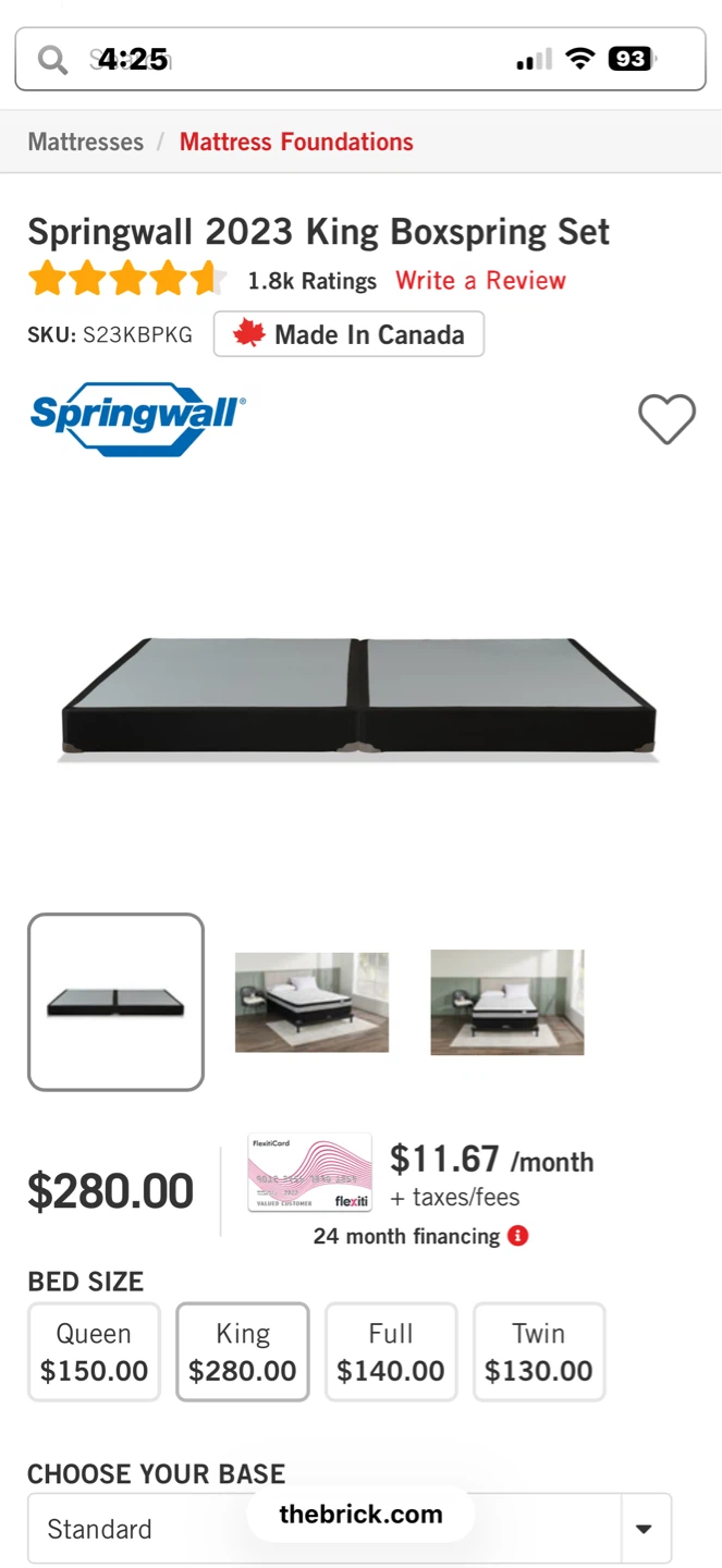 Deluxe Twin XL/King Bed Frame