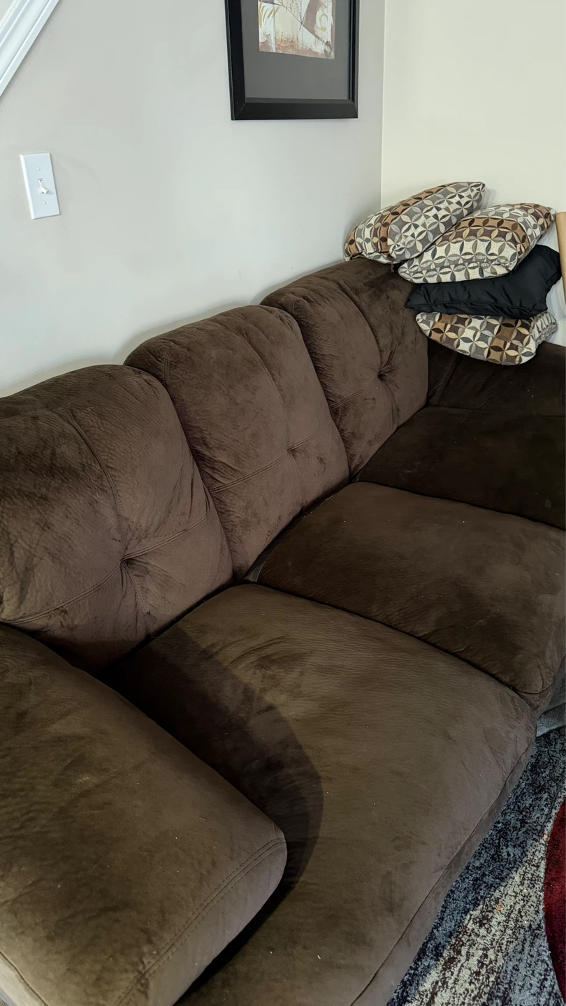 FREE Brown Couch – Pickup Only