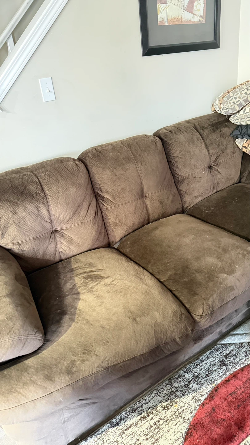 FREE Brown Couch – Pickup Only - photo 2