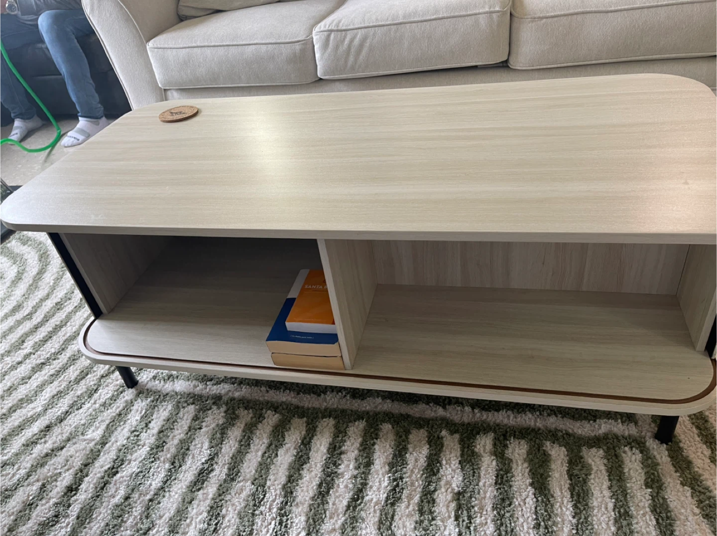 Modern Wood Coffee Table with Storage - photo 3