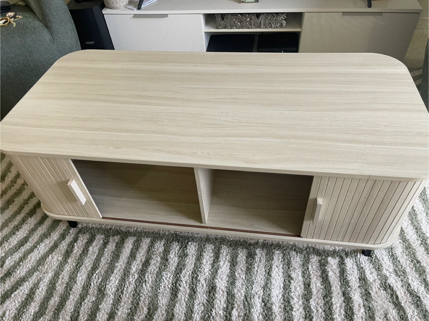 Modern Wood Coffee Table with Storage - photo 2