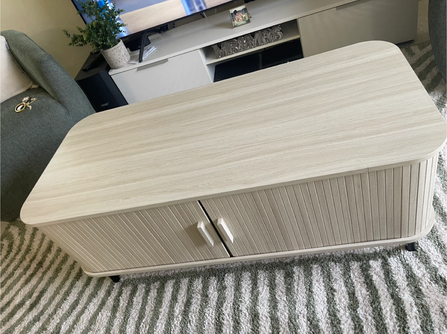 Modern Wood Coffee Table with Storage
