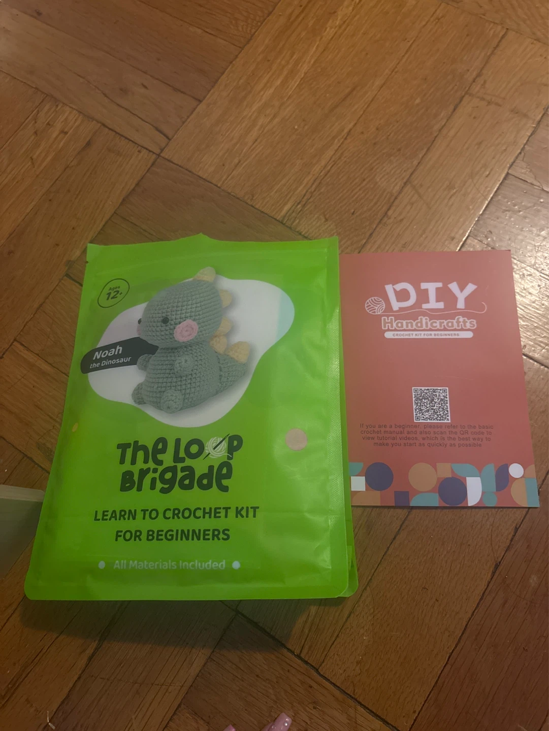 The Loop Brigade Learn to Crochet Kit  - Noah the Dinosaur