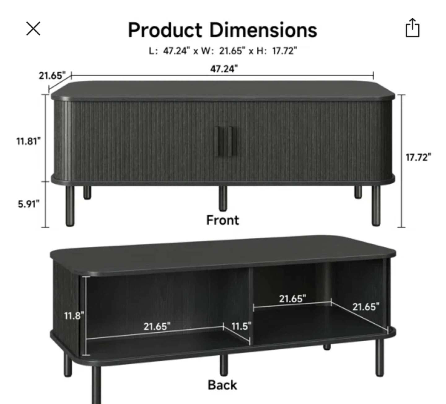 Modern Wood Coffee Table with Storage - photo 4