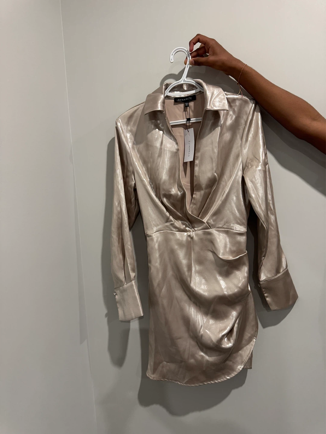 Dynamite Satin Mini Dress - photo 2