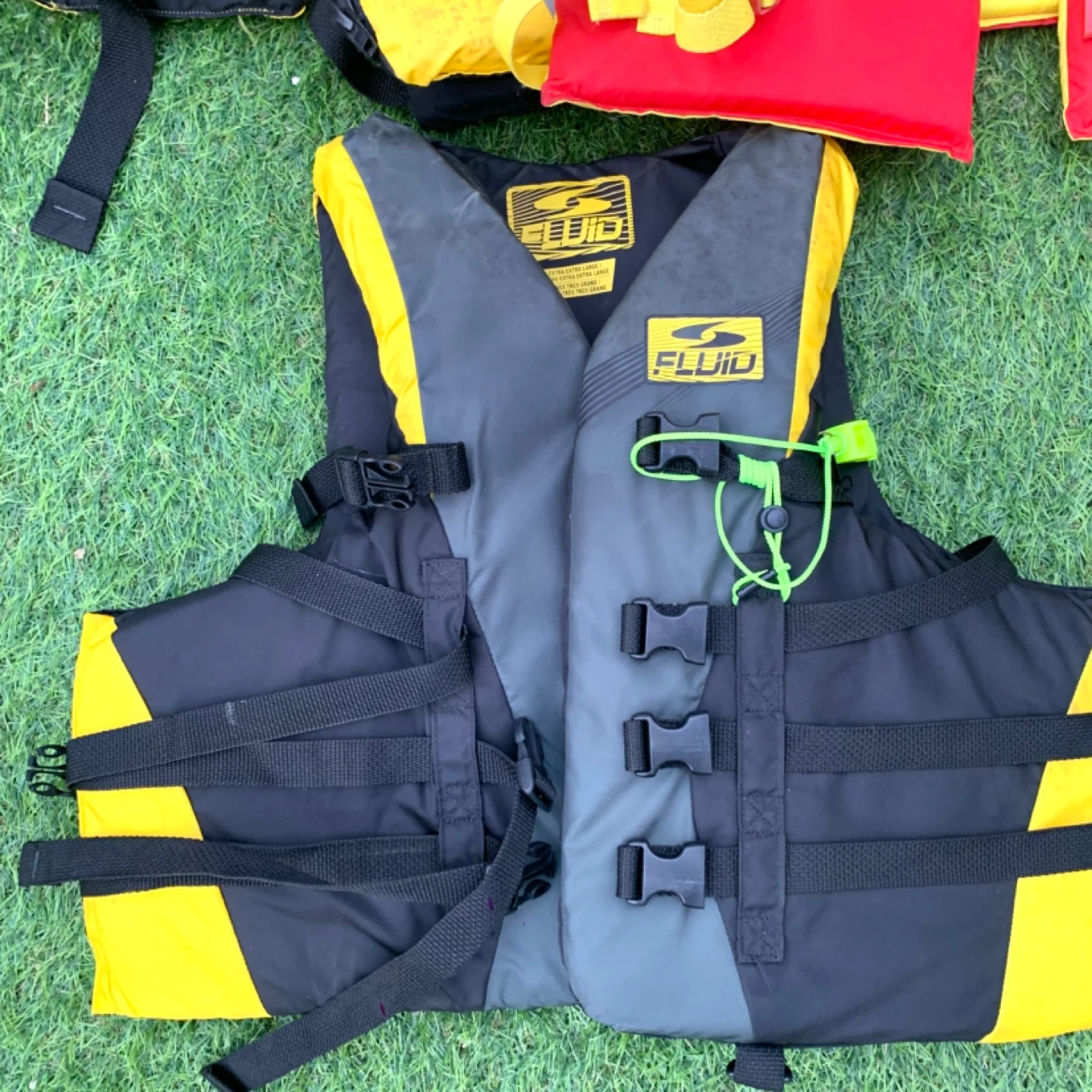 Life Jackets PFD XL Adult Water Safety Vest Boating 3 Jackets - photo 3