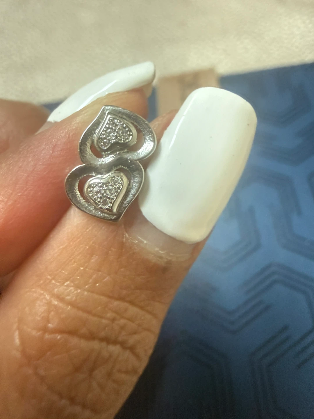Silver and Gold tone Earrings with Rhinestones - photo 2