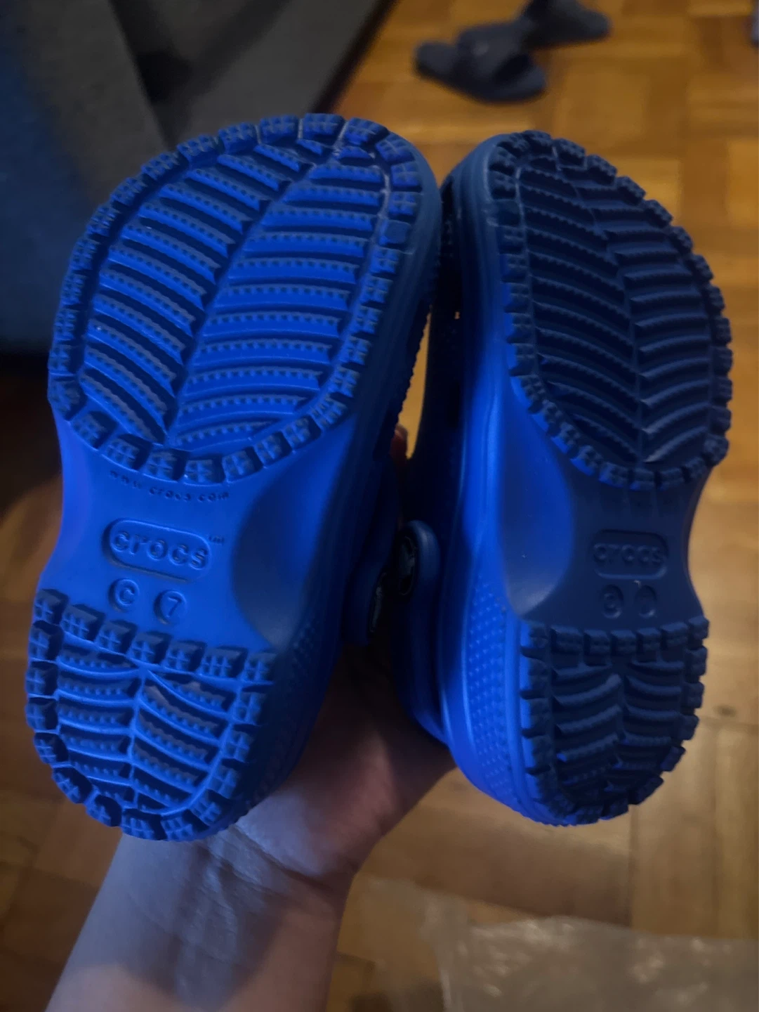 Blue Crocs Kids Size 7 - photo 2