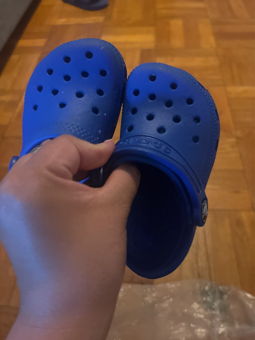 Blue Crocs Kids Size 7
