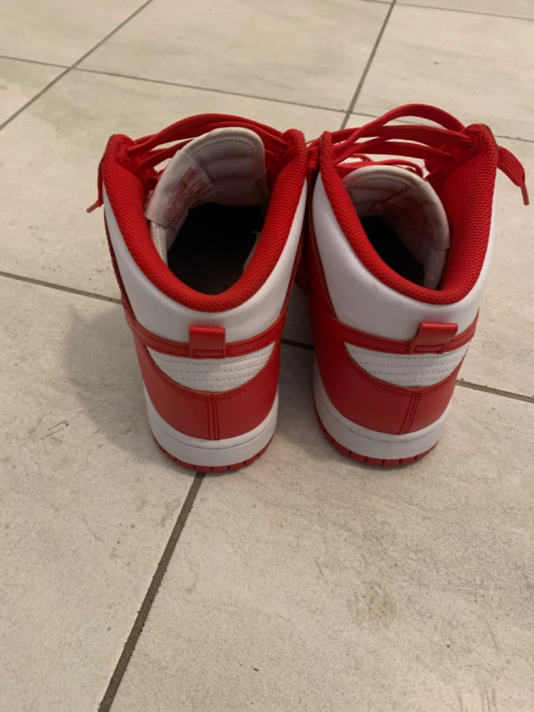 Nike Dunk High Red White - photo 3