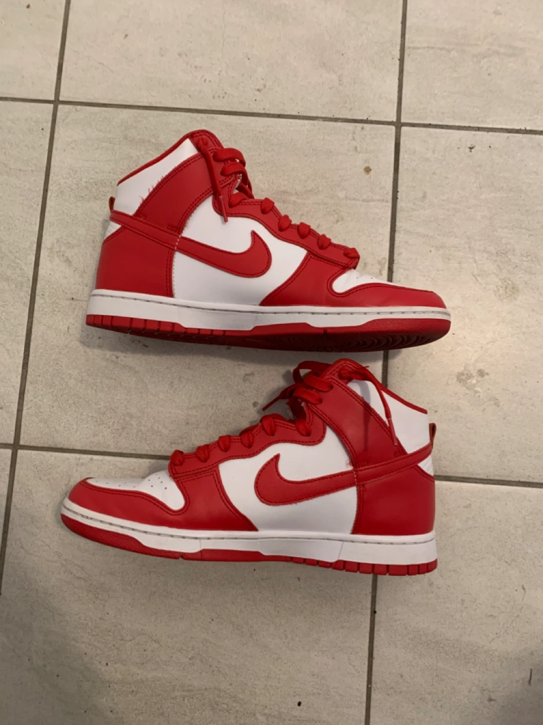 Nike Dunk High Red White - photo 2