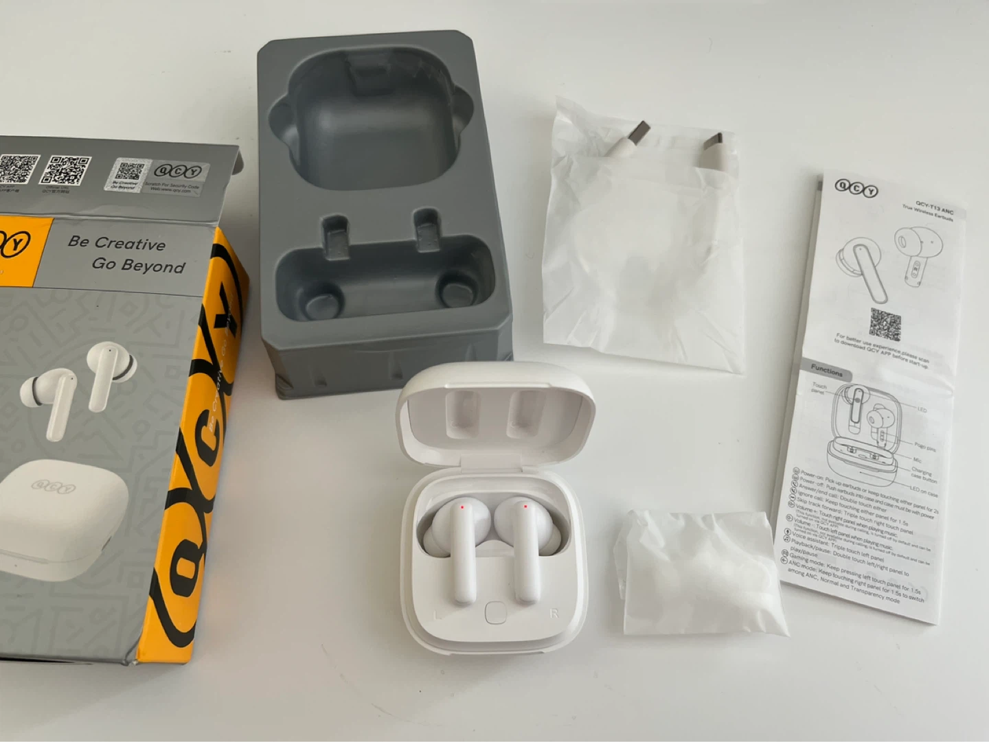 QCY T13 ANC Wireless Earbuds (noise cancelling)