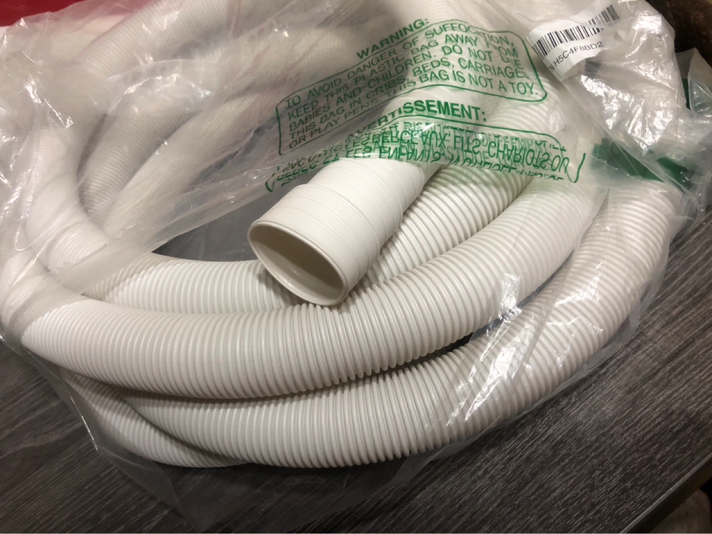 New-White Flexible Corrugated large size Hose!