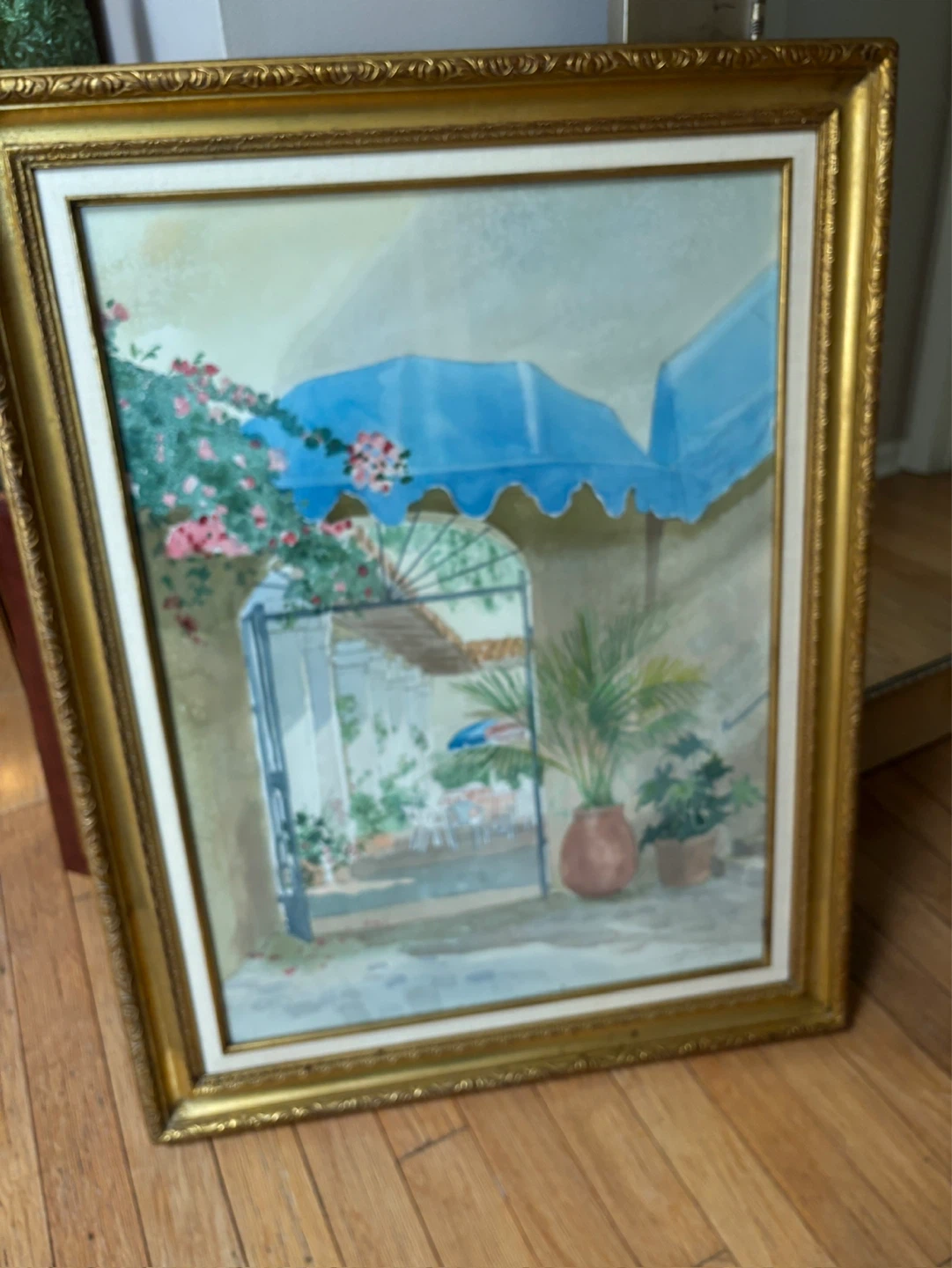 Entrance to Restaurant Cuernavaca Painting by Benecke