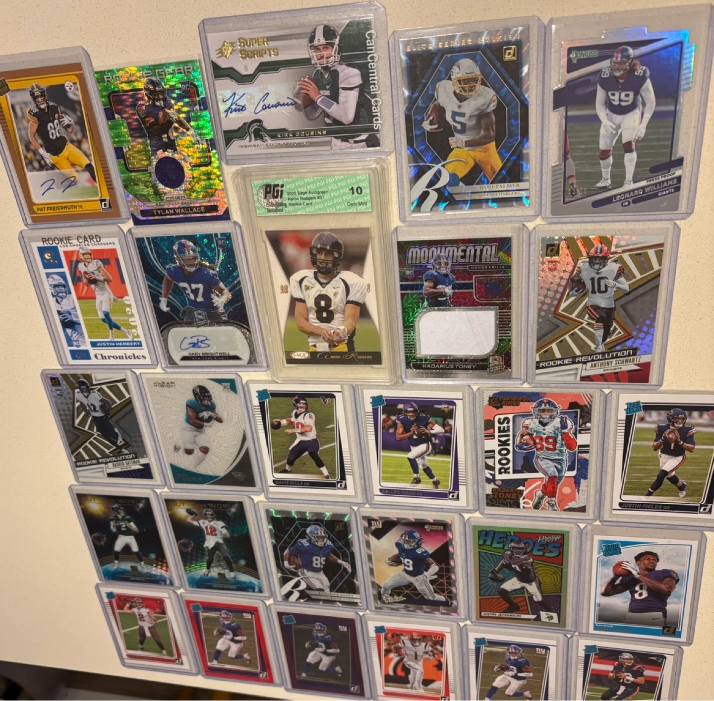 Collection of NFL Football Cards - Various Players