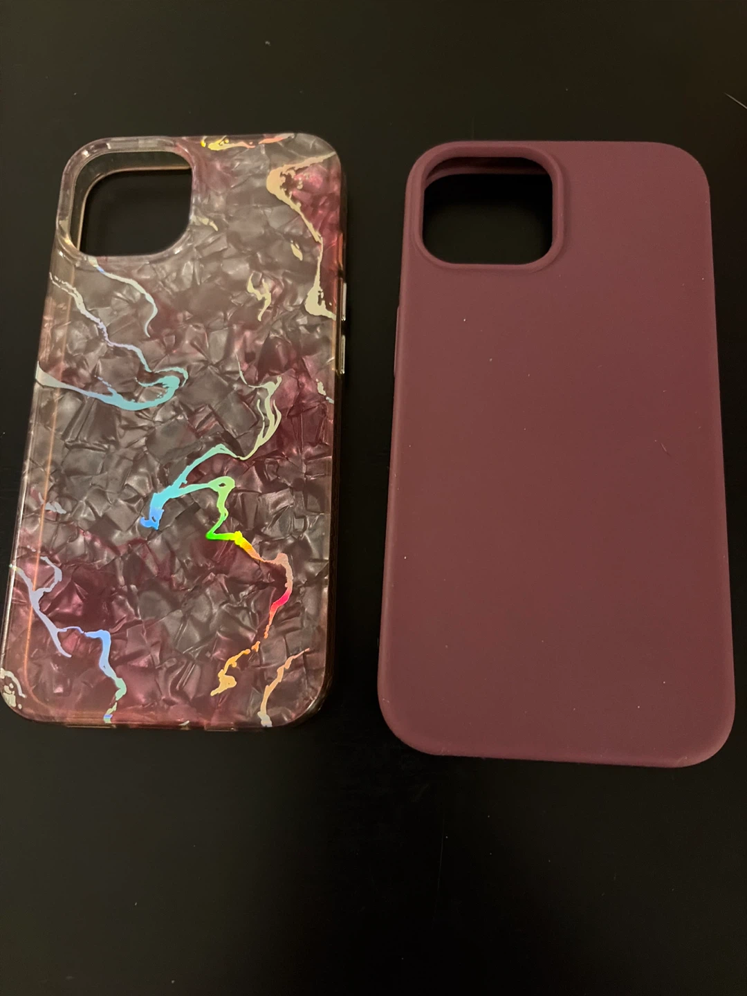 Isla Rose iPhone 14 Case - Burgundy & Marble - photo 2