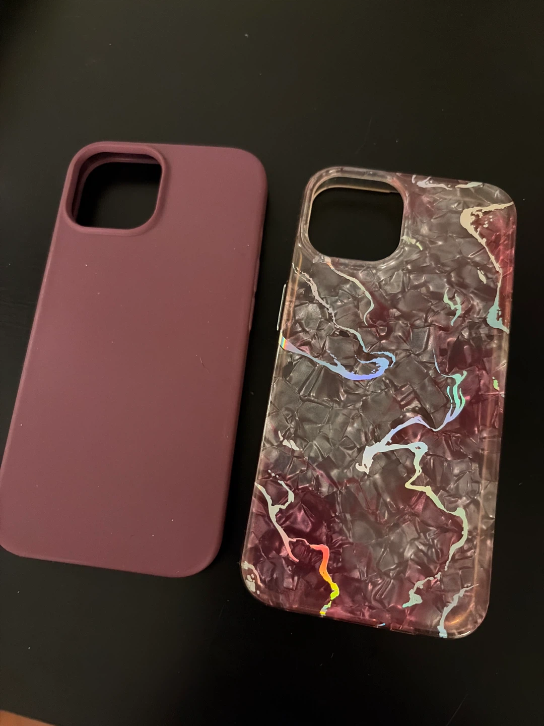 Isla Rose iPhone 14 Case - Burgundy & Marble