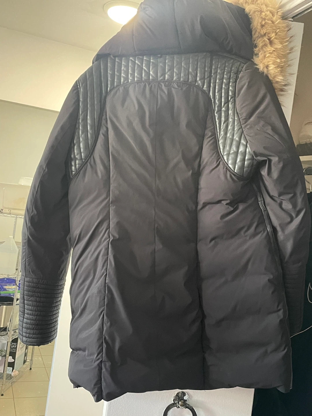 Rudsak Black Puffer Jacket with Fur Trim - photo 4