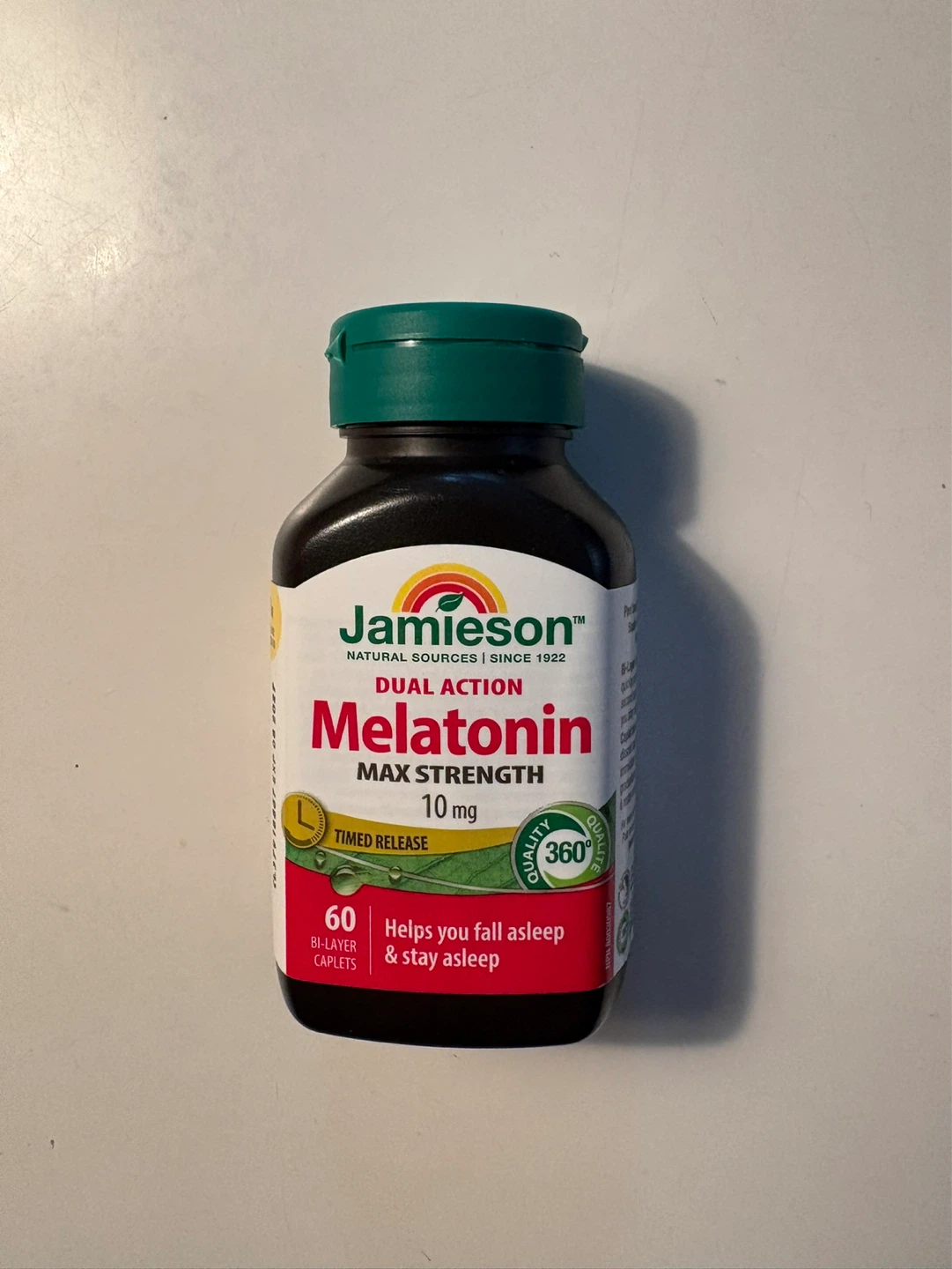 Jamieson Melatonin Dual Action Max Strength 10 mg 60 Caplets
