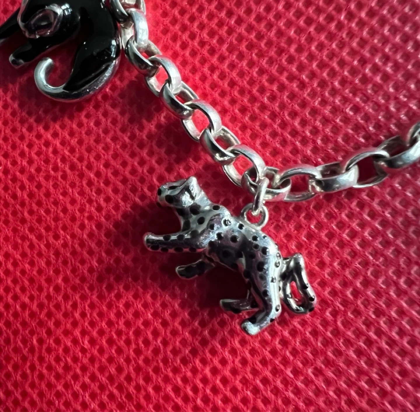 Leopard and Black Cat Charm Bracelet - photo 5