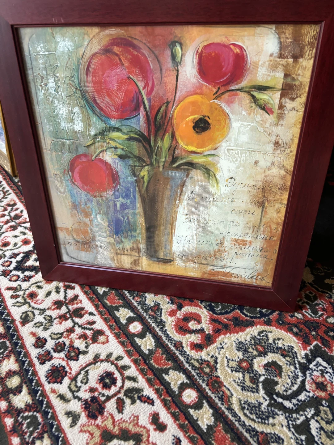 Z Gallerie Framed Wall Art Floral Print