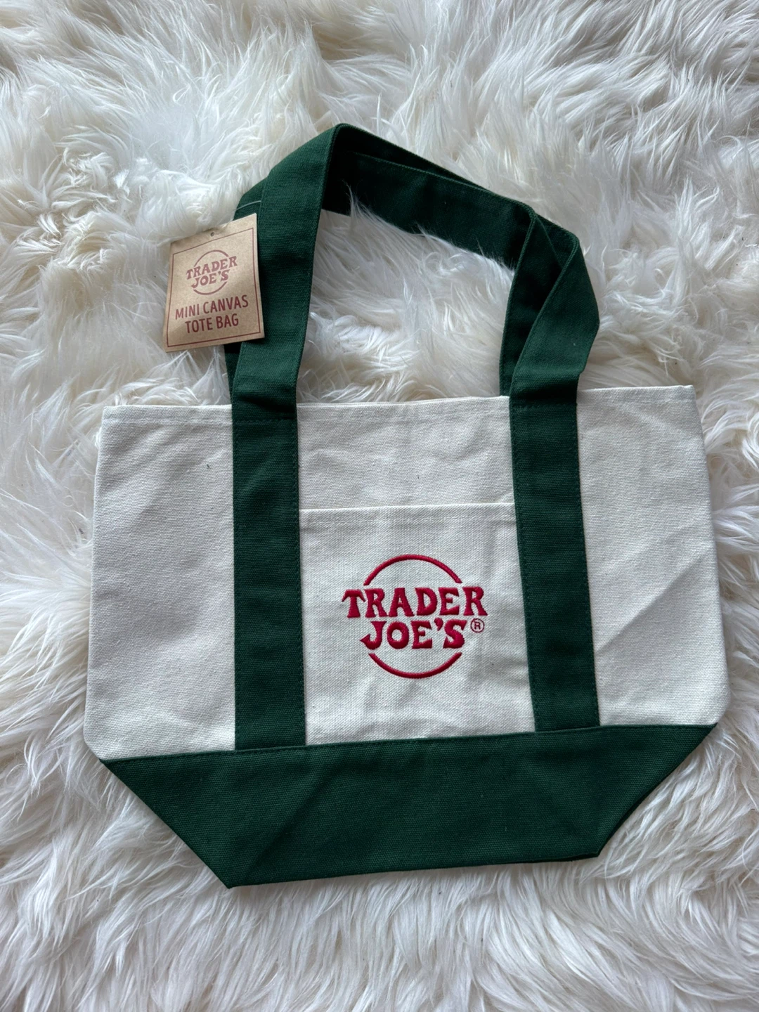 Trader Joe's Mini Canvas Tote Bag