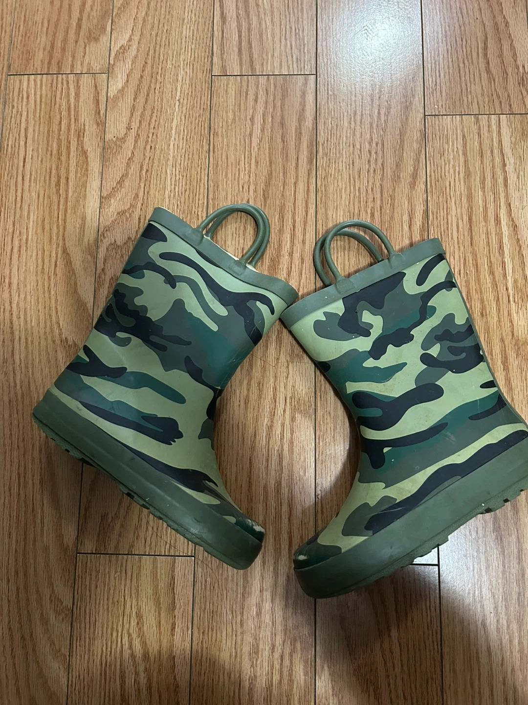 Kids Camo Rubber Rain Boots Size 11