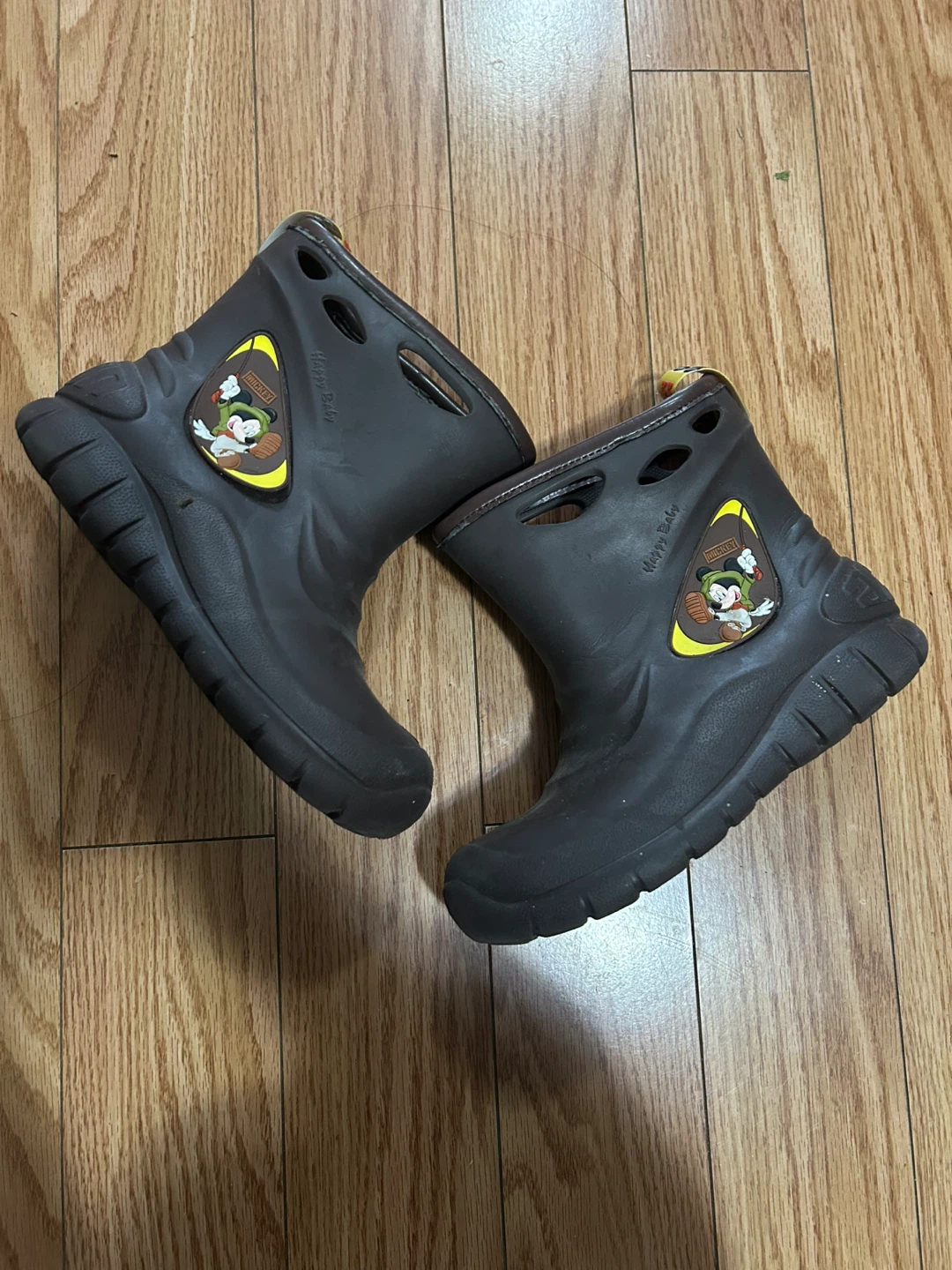 Kids Mickey Mouse Rain Boots Size 5