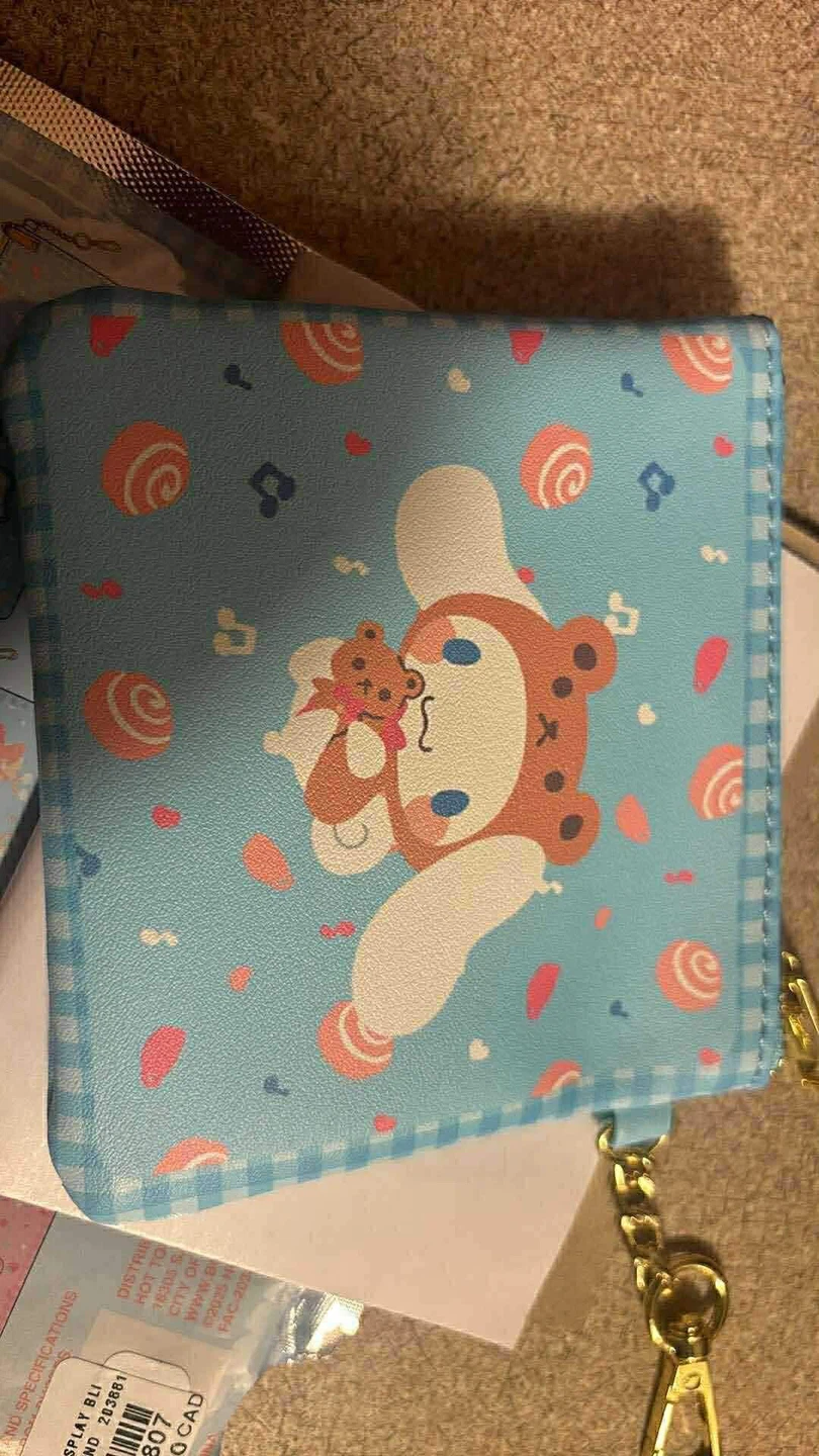 Cute Blue Bear & Teddy Wallet