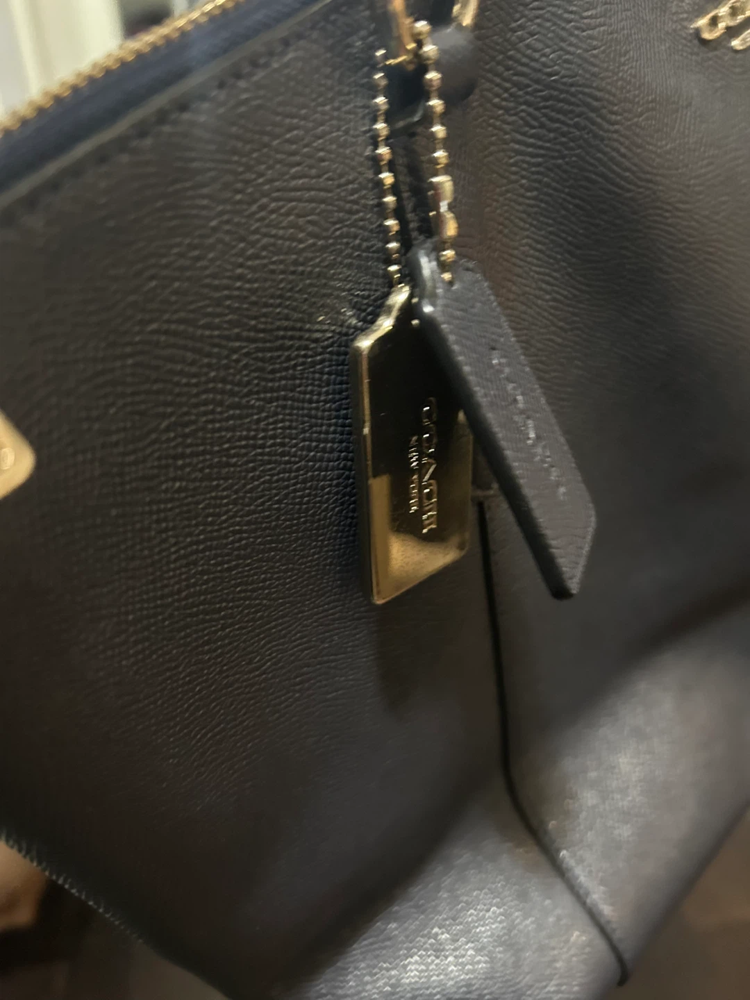 Original Coach Navy Tote Bag - photo 4