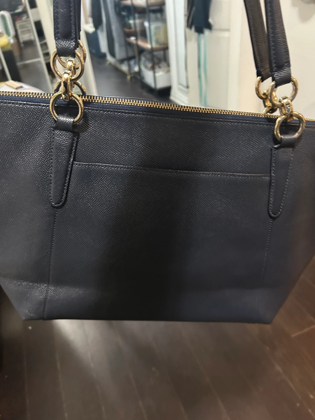 Original Coach Navy Tote Bag - photo 3
