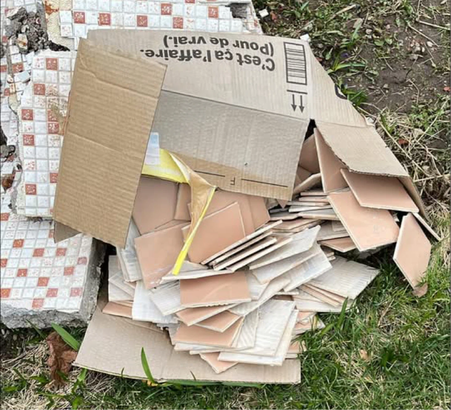 Previously used tiles