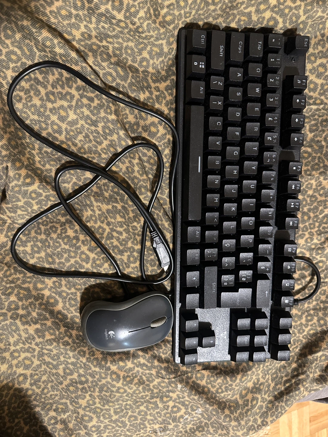 Avalon Wired Keyboard and Logitech Mouse Combo