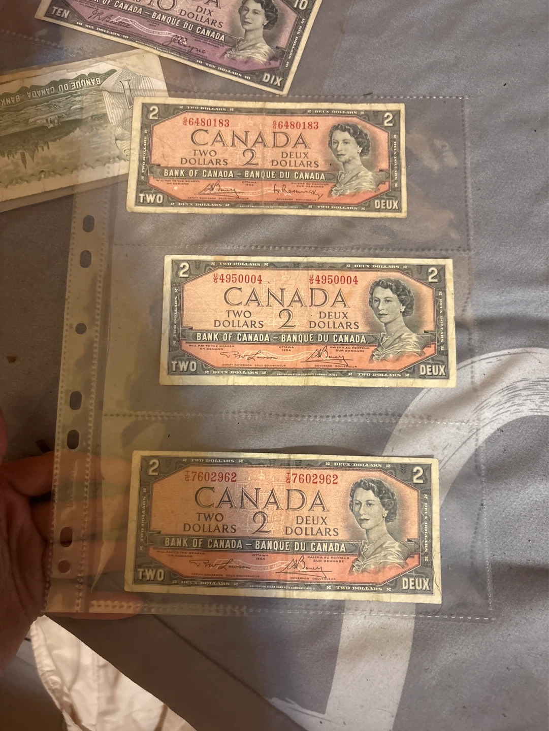 Collection of Canadian Bank Notes - $1, $2, $5, $10, $20 - photo 3