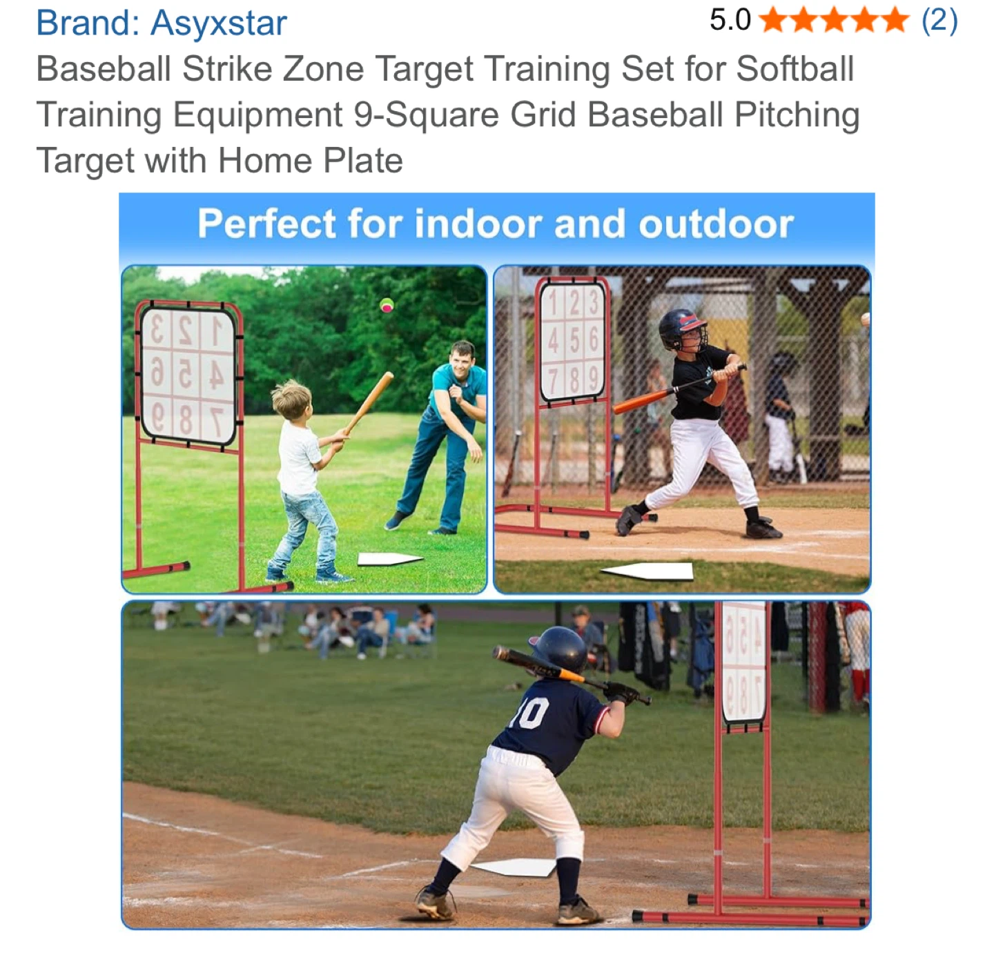 Asyxstar Baseball Strike Zone Target Training Set - photo 5