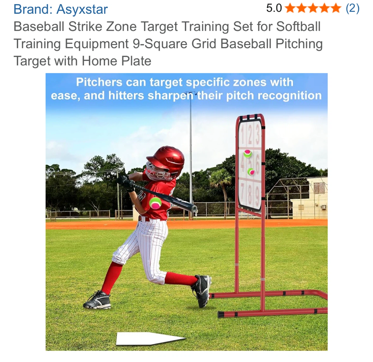 Asyxstar Baseball Strike Zone Target Training Set - photo 2