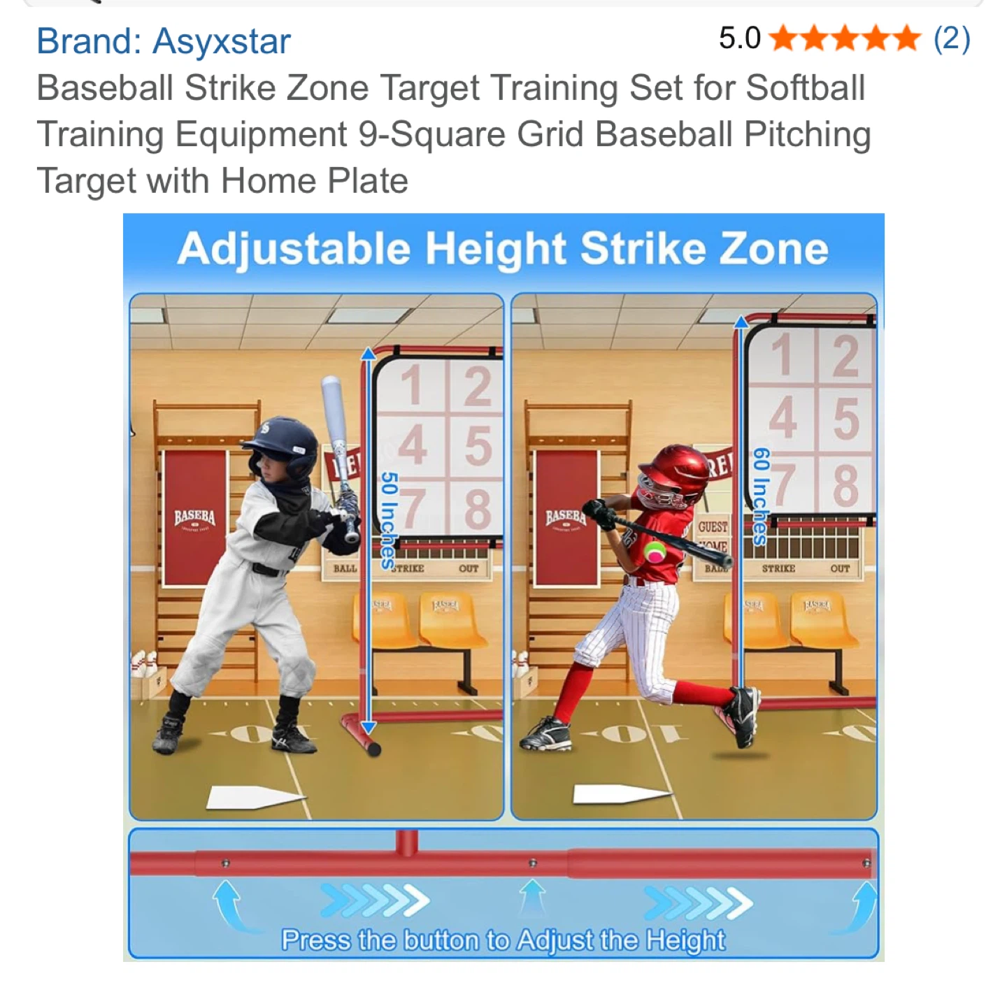 Asyxstar Baseball Strike Zone Target Training Set - photo 3