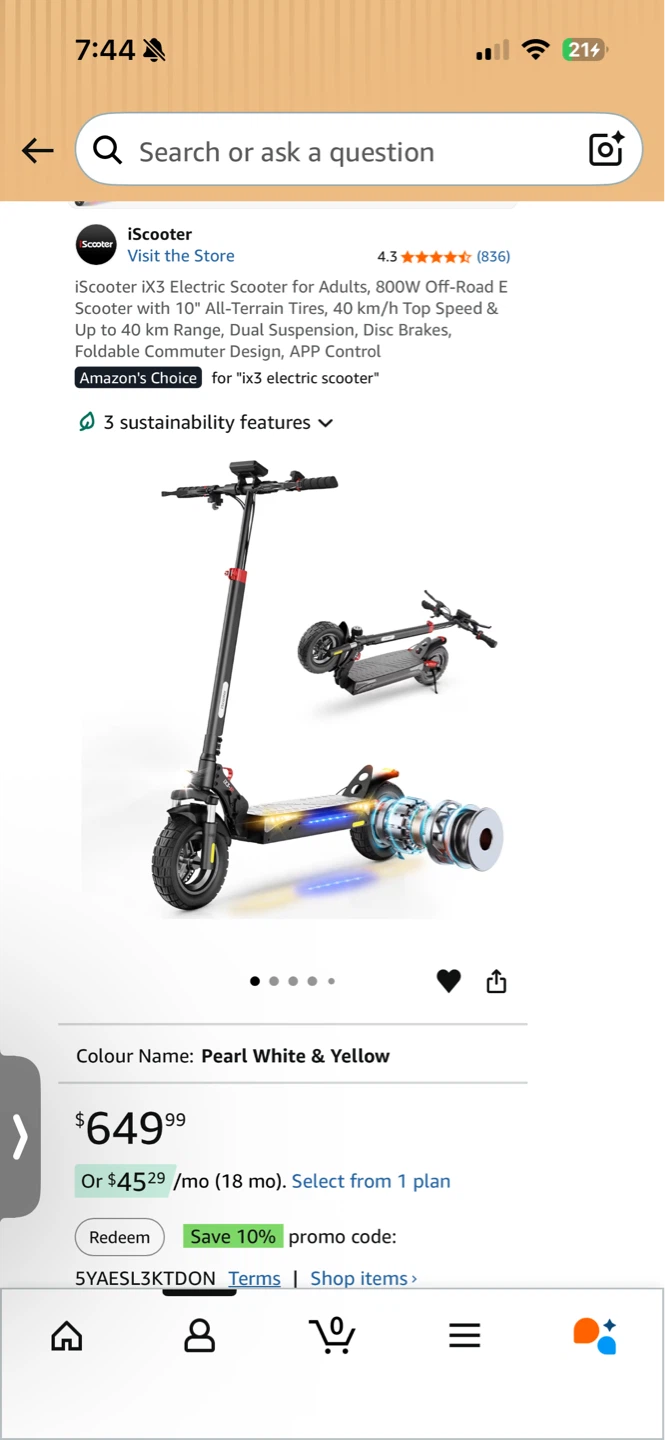 iScooter ix3 Electric Scooter 🌱 - photo 5