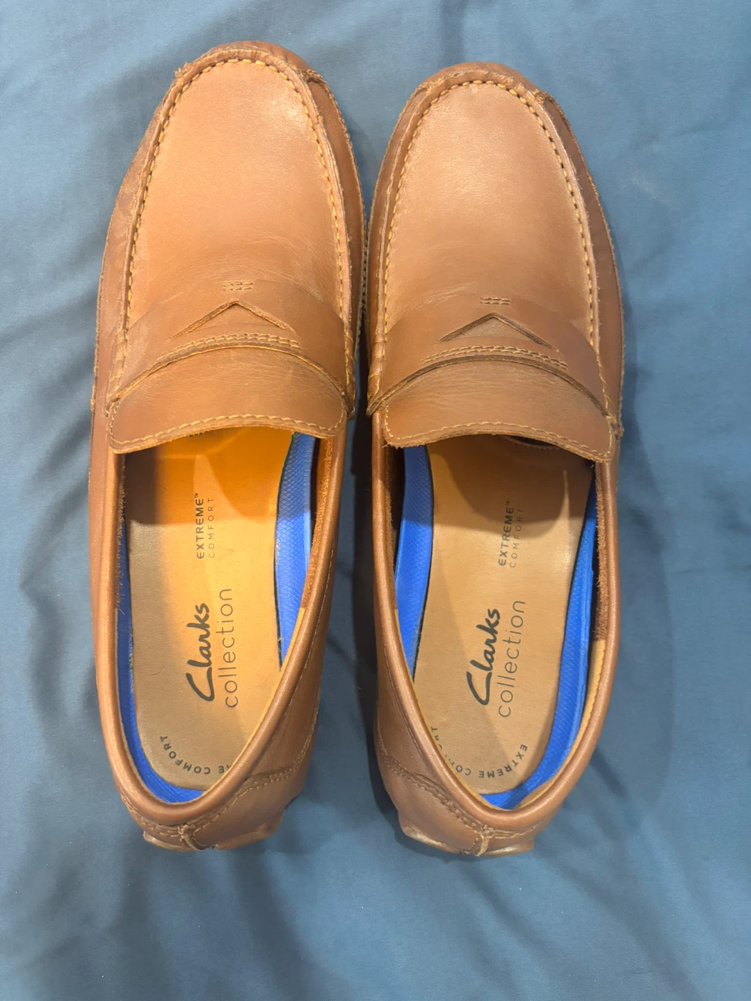 Clarks Collection Brown Leather Loafers