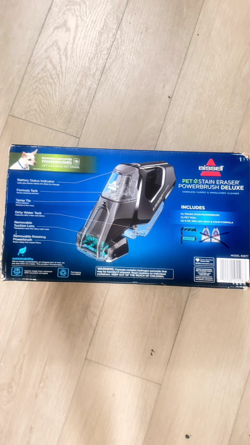 Bissell Pet Stain Eraser PowerBrush Deluxe Cordless Spot Cleaner - photo 5