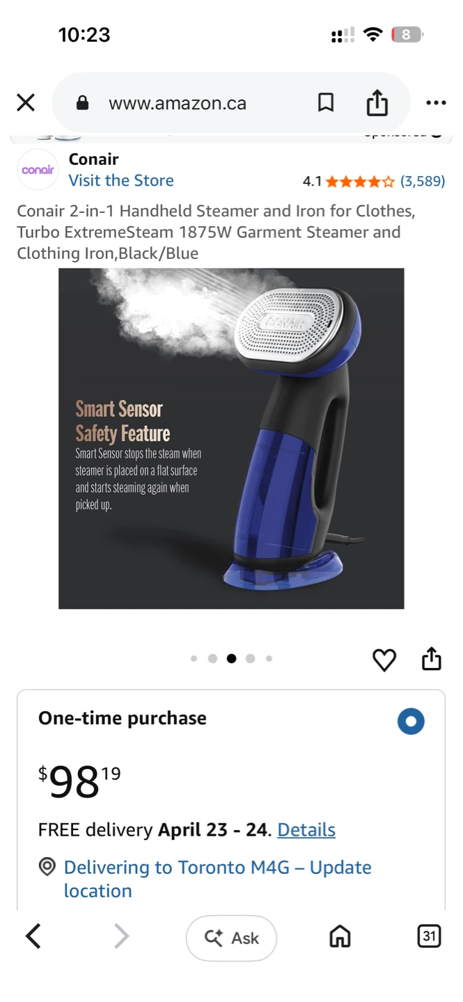 Conair 2-in-1 Handheld Steamer and Iron Accessories - photo 4