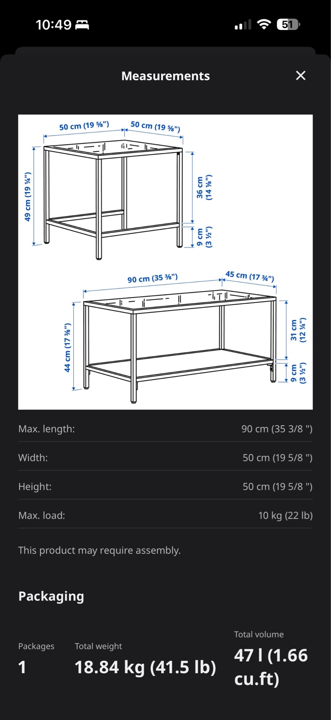 Set of 2 IKEA Coffee Table - photo 2