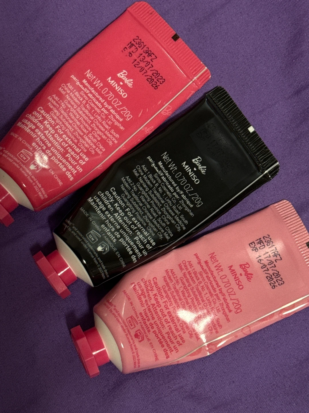 Miniso Barbie Hand Cream Set & SHe Roller Gloss - photo 4