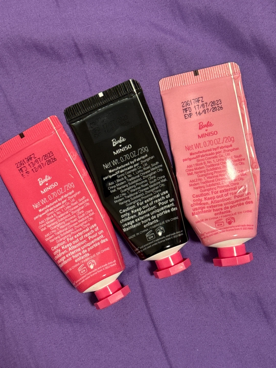 Miniso Barbie Hand Cream Set & SHe Roller Gloss - photo 3
