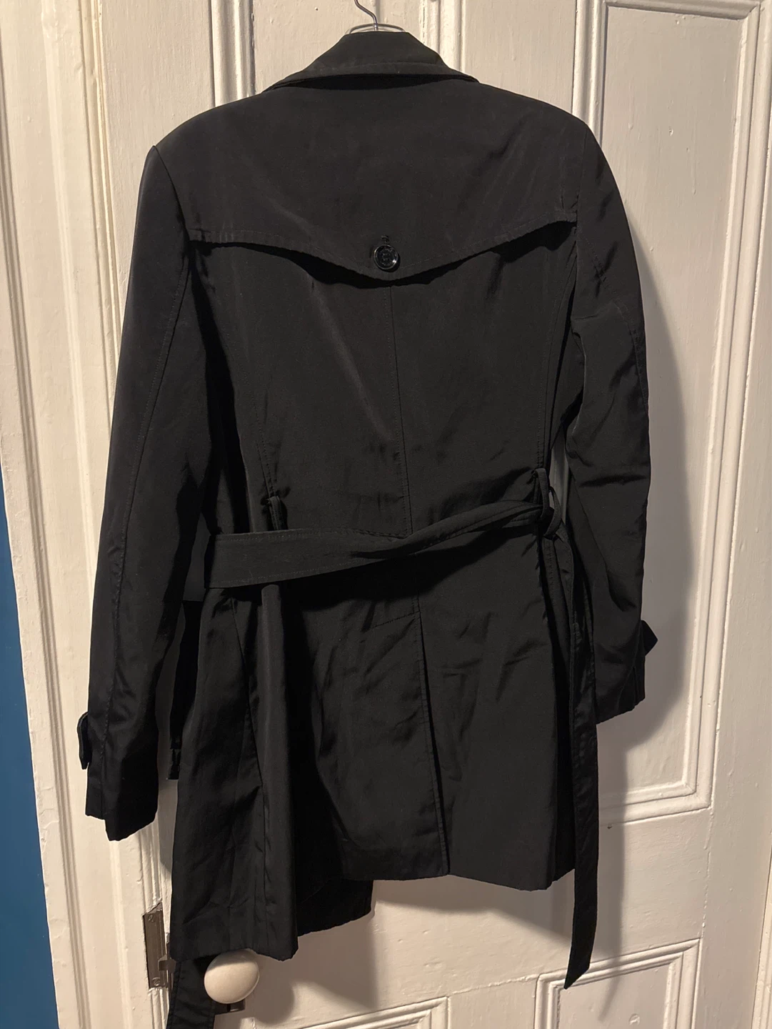 Calvin Klein Women's Black Trench Coat with Belt - photo 2
